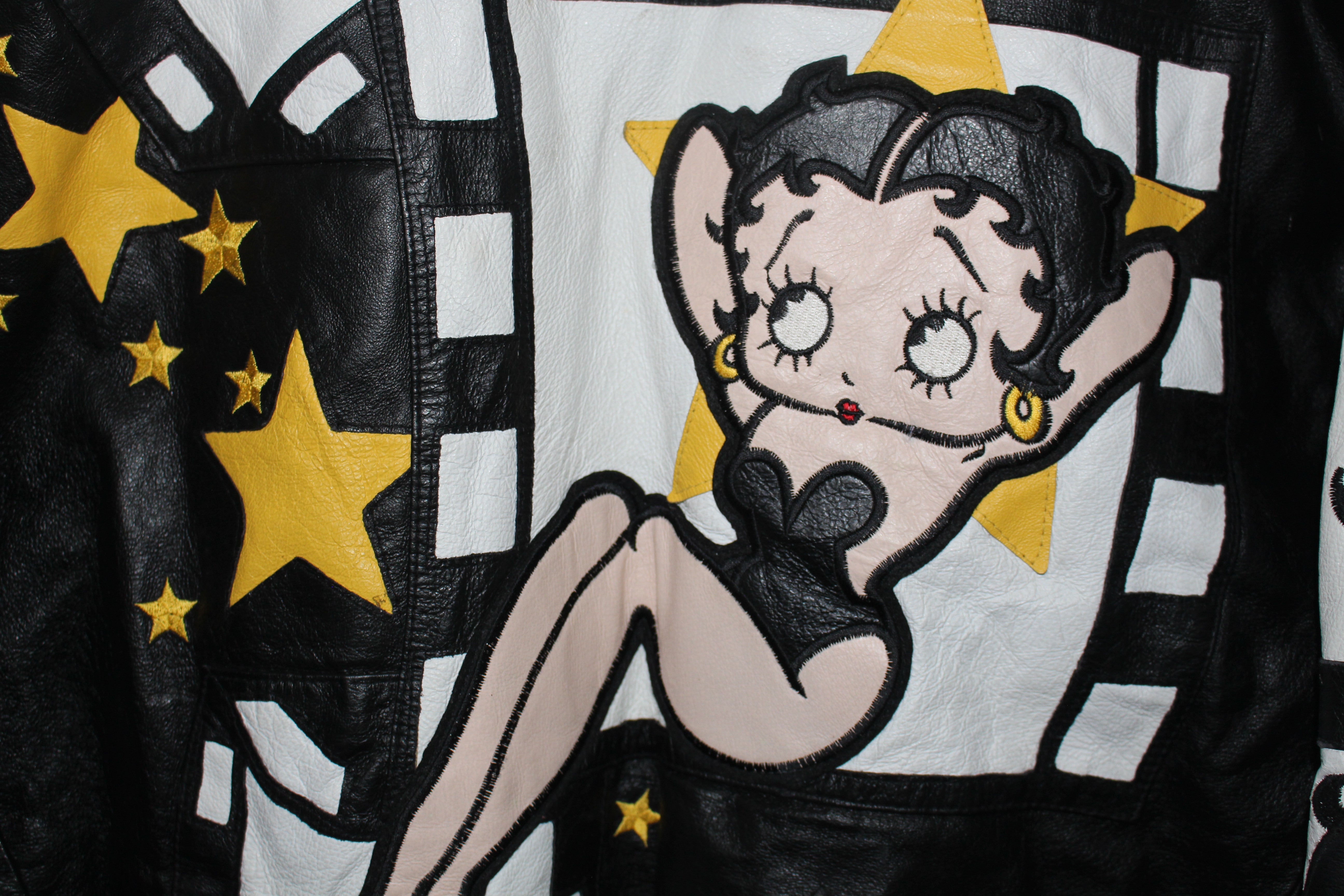 Rare Betty Boop Leather Jacket (M) – Retro Windbreakers