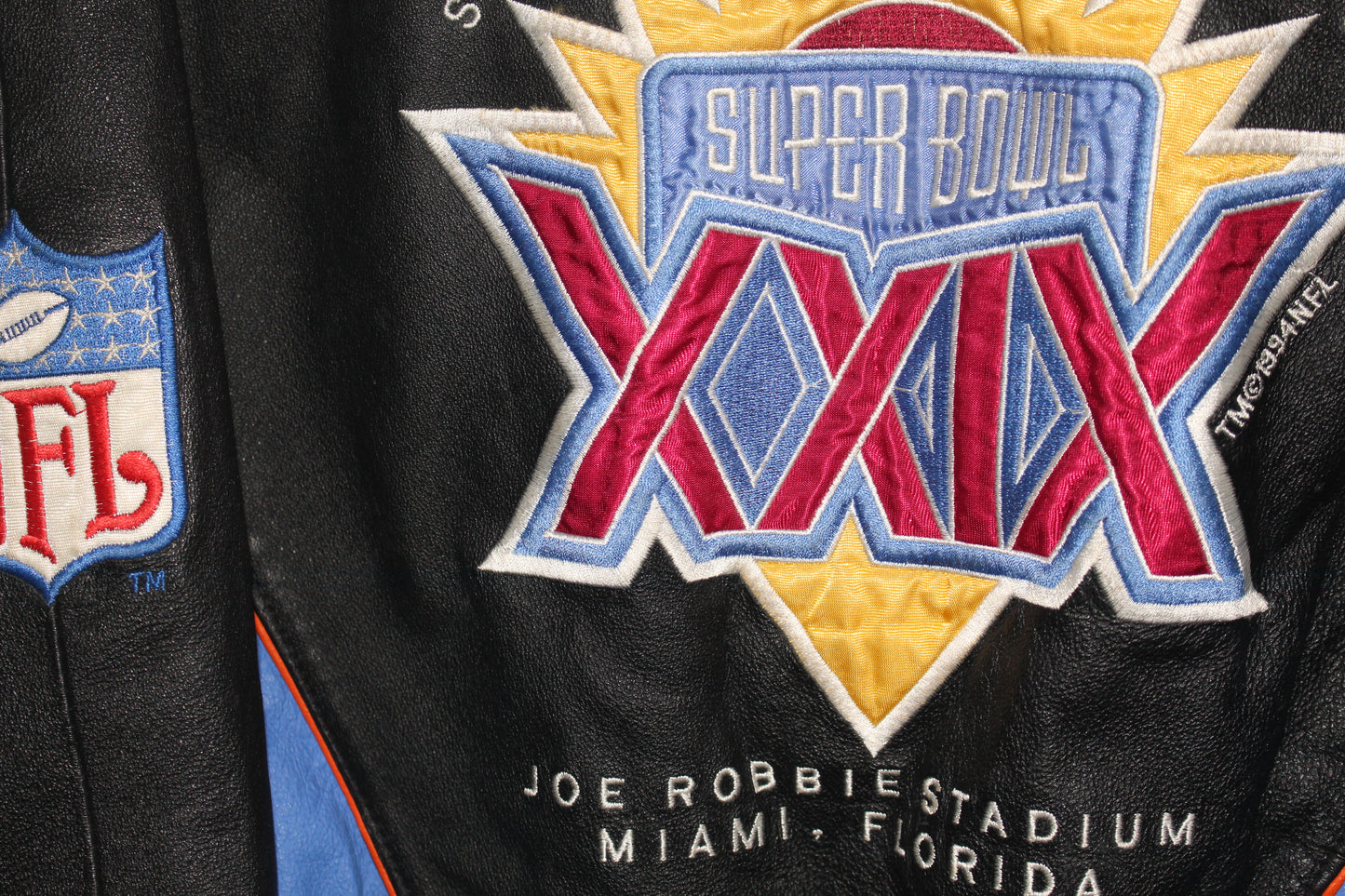 Rare Super Bowl XXIX 1995 Pro Player Leather Jacket (M)
