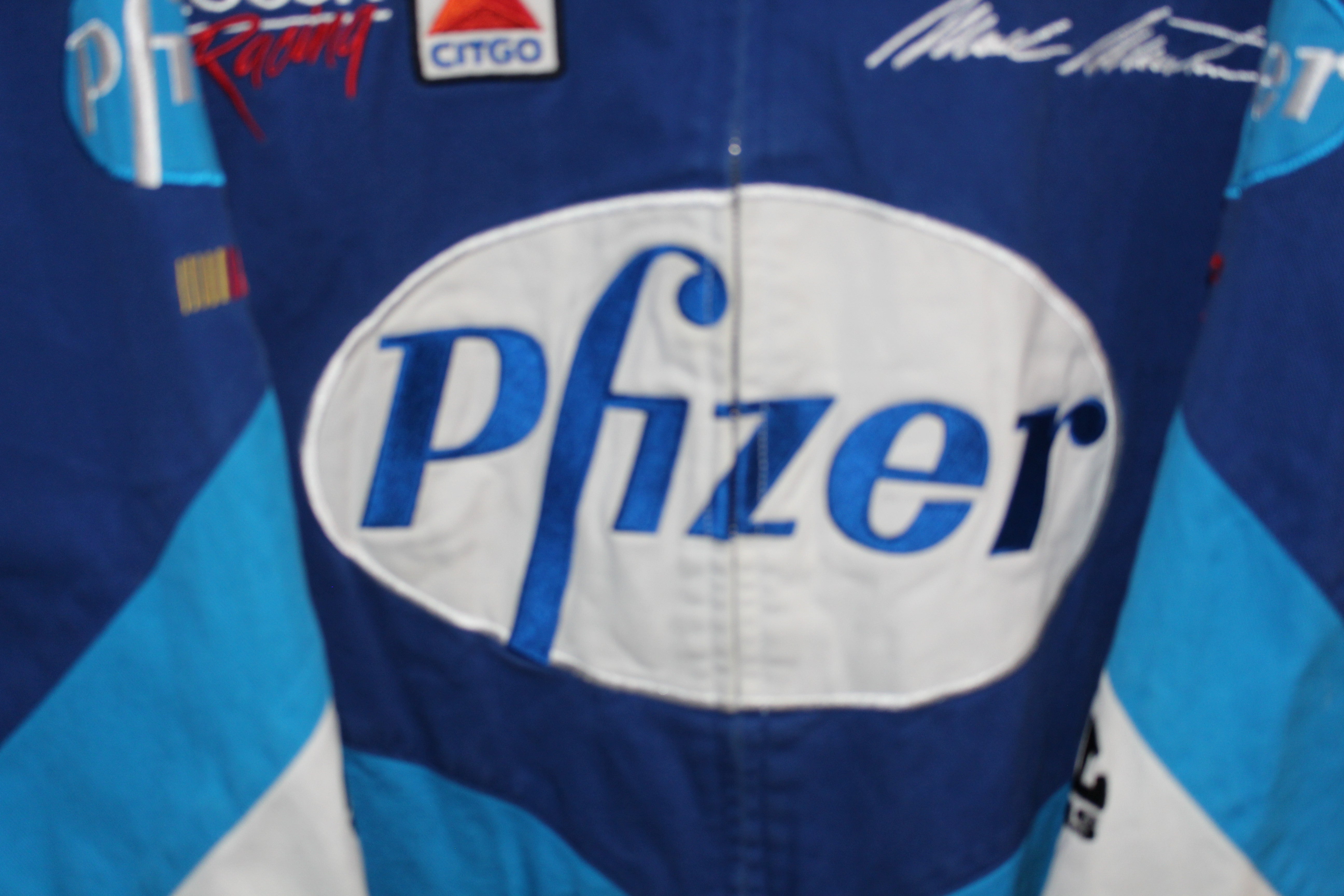 Rare Pfizer Racing NASCAR Mark Martin Chase Authentics Jacket (XL)