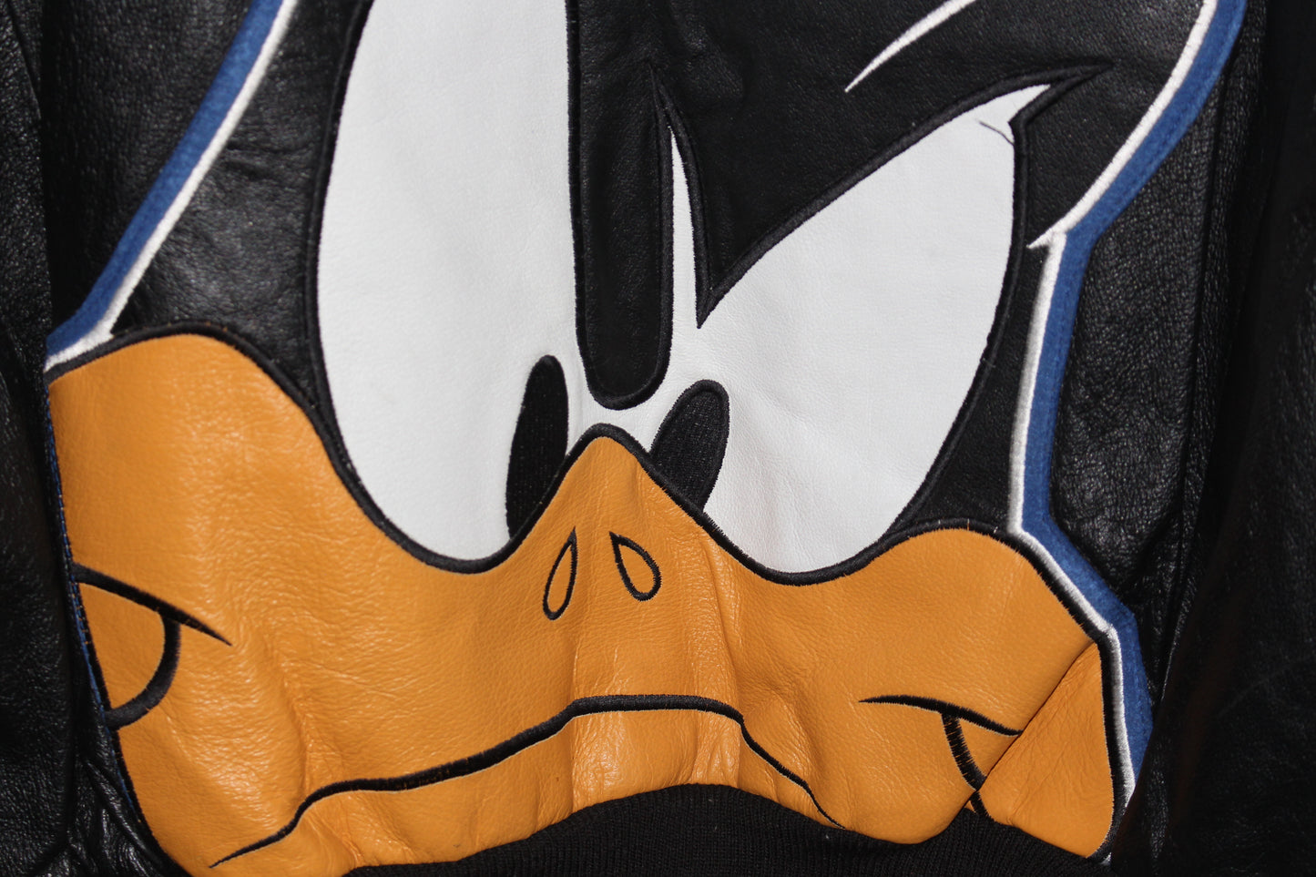 Rare Daffy Duck Classic Looney Tunes Collection Leather Jacket (M)