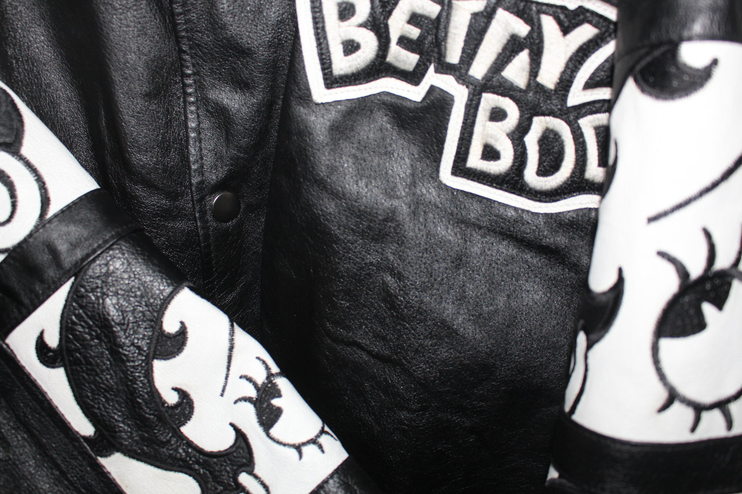 Rare Betty Boop American Toons Leather Jacket (XL)