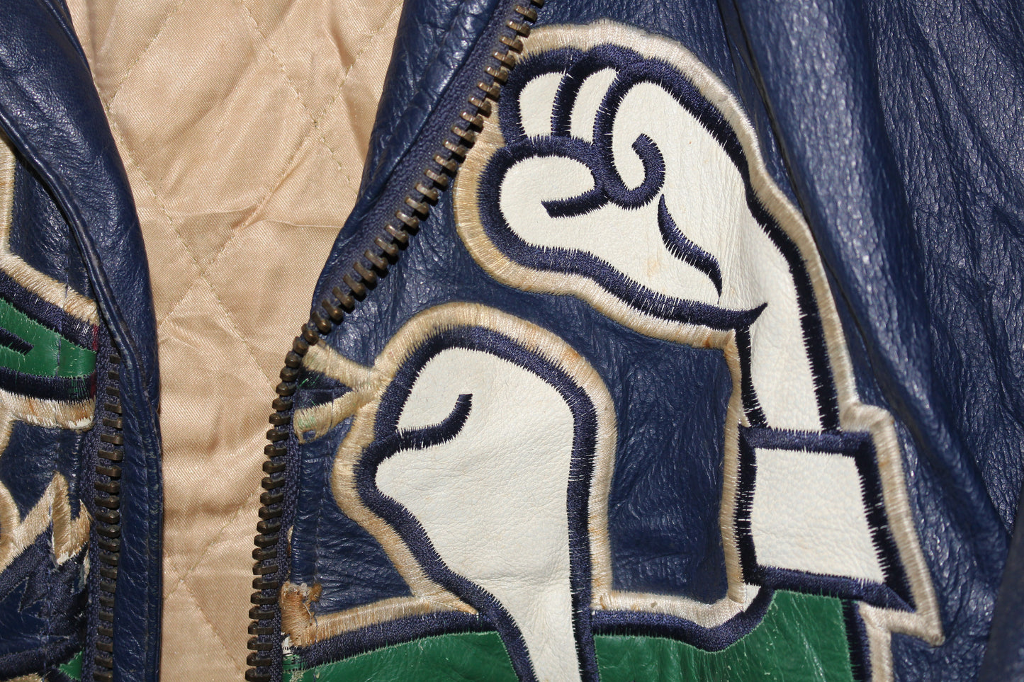 Rare Notre Dame Leather Starter Jacket (S)