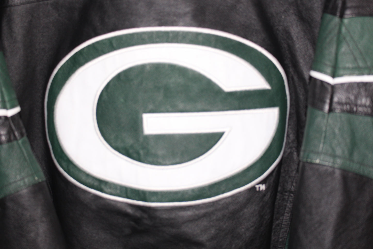 Green Bay Packers Pro Line Leather Starter Jacket (M)