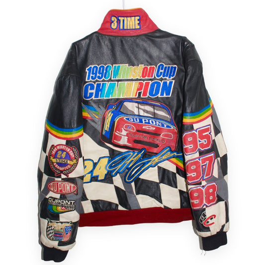 Rare DuPont 1998 Jeff Gordon 3 Time Winston Cup Leather Jacket (L)