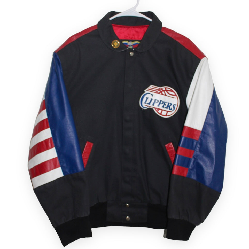 Rare Los Angeles Clippers Jeff Hamilton Leather Jacket (S)