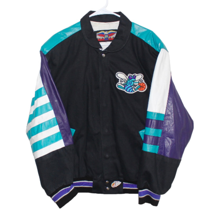 Vintage Charlotte Hornets Jeff Hamilton Leather Jacket – SRKilla