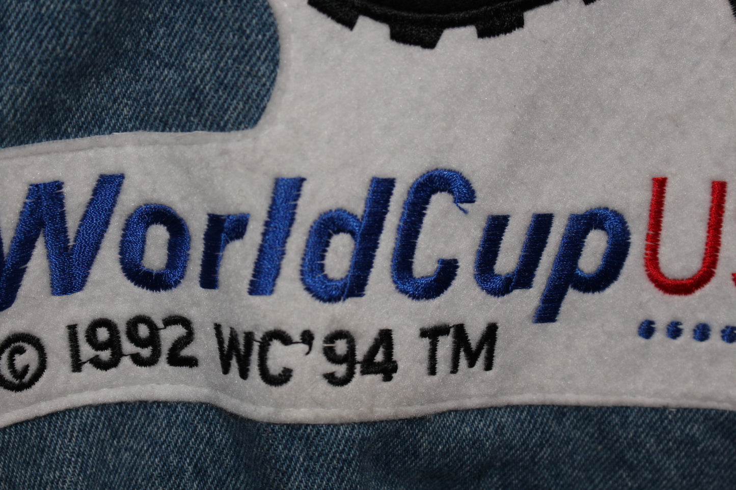Rare 1994 World Cup Jeff Hamilton Leather Denim “Striker” Jacket (L)