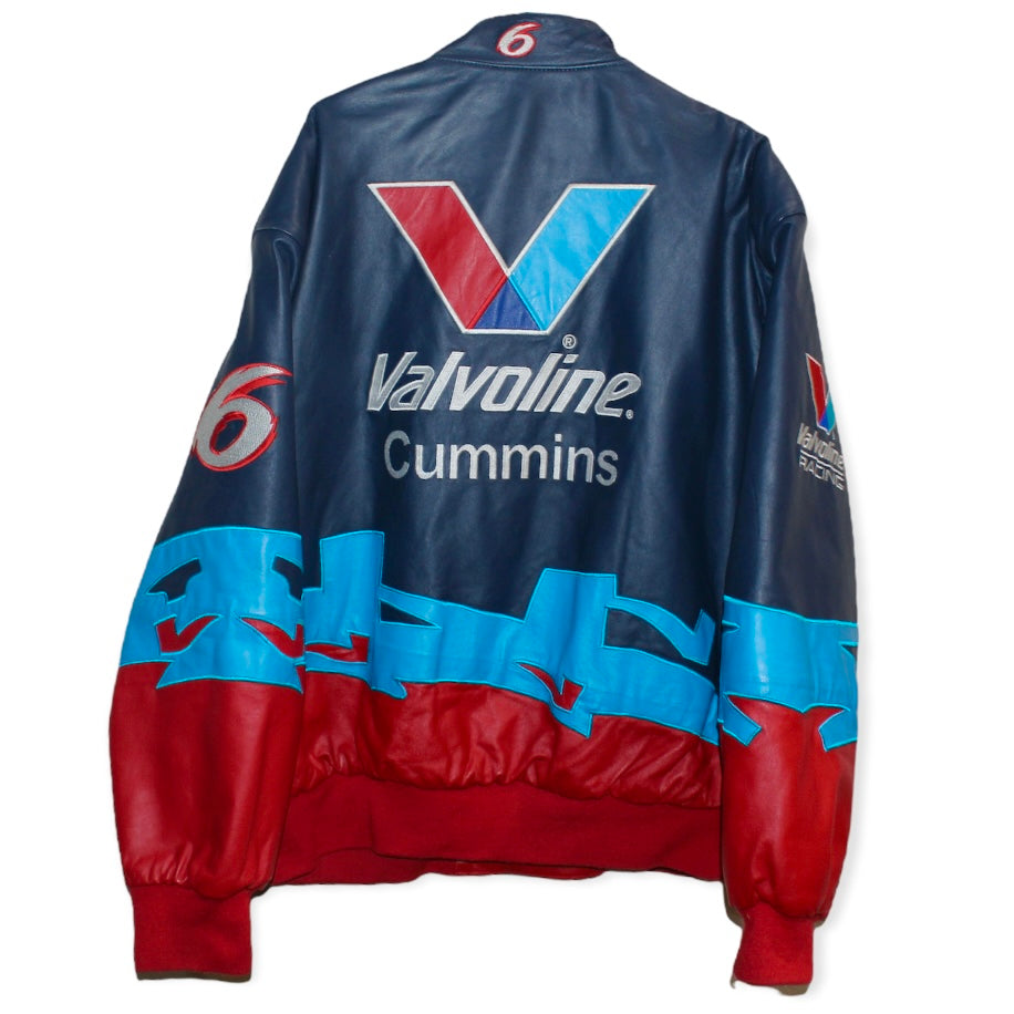 Rare Valvoline Racing NASCAR Mark Martin #6 Jeff Hamilton Leather Jacket  (XXL)