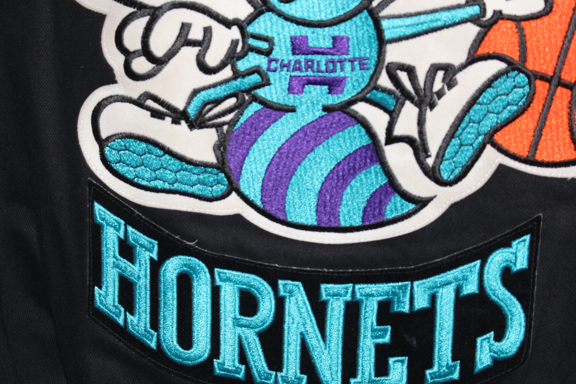 90s Charlotte Hornets Jeff Hamilton Wool Jacket - The Film Jacket