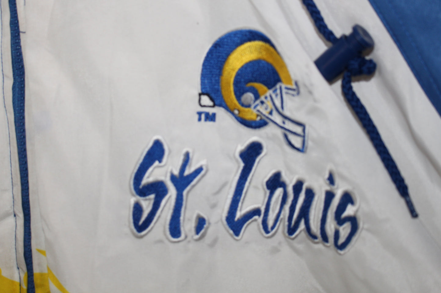 Rare St Louis Rams Logo Athletic Splash Series Puffer (XL)
