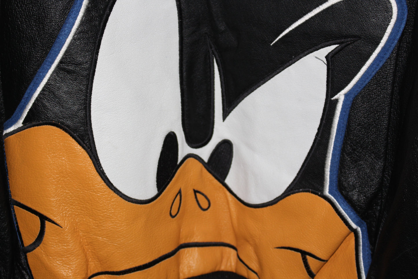 Rare Daffy Duck Classic Looney Tunes Collection Leather Jacket (M)