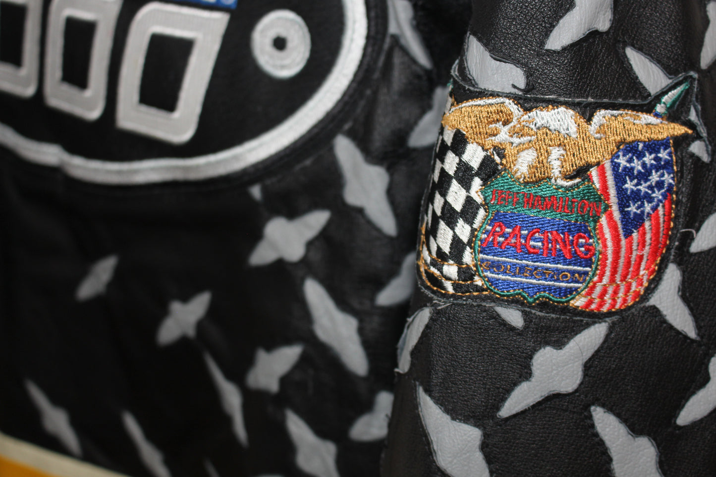 Rare NASCAR Jeff Hamilton Leather Jacket (L)