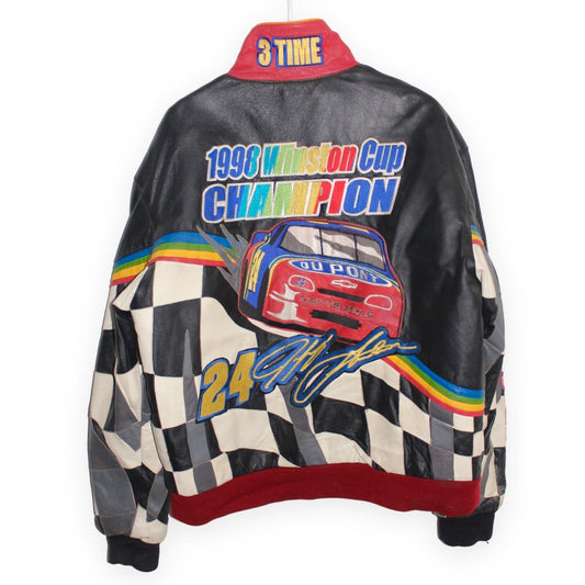 Rare DuPont 1998 Jeff Gordon 3 Time Winston Cup Leather Jacket (L)