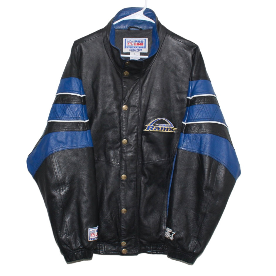 st louis rams leather jacket