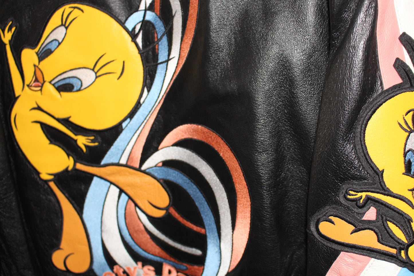 Rare Looney Tunes Tweety Bird Leather Jacket (L)
