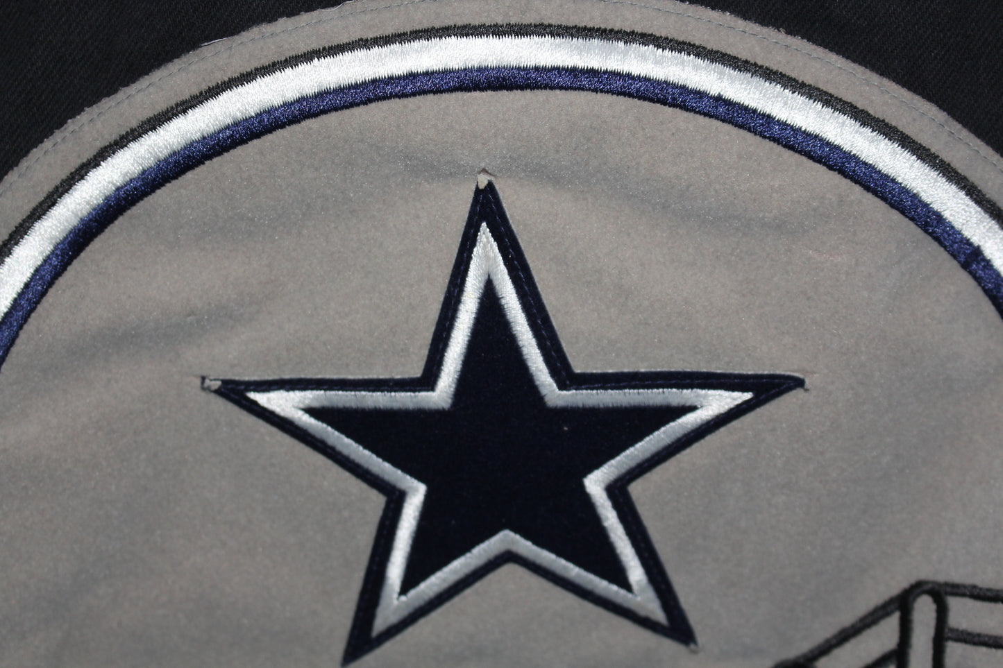 Rare Dallas Cowboys Denim Leather Jeff Hamilton Jacket (L)
