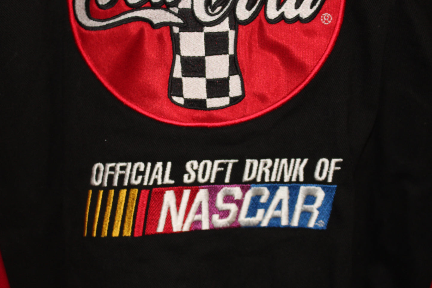 Rare Coca-Cola Racing NASCAR Twill Jacket (L)