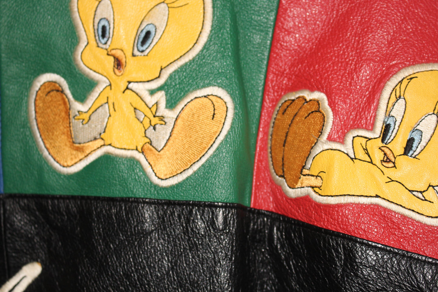 Rare Tweety Bird Looney Tunes Leather Jacket (S)