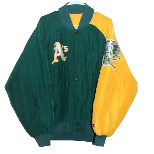 Rare Oakland Athletics Starter Diamond Series Bomber Jacket (XL)