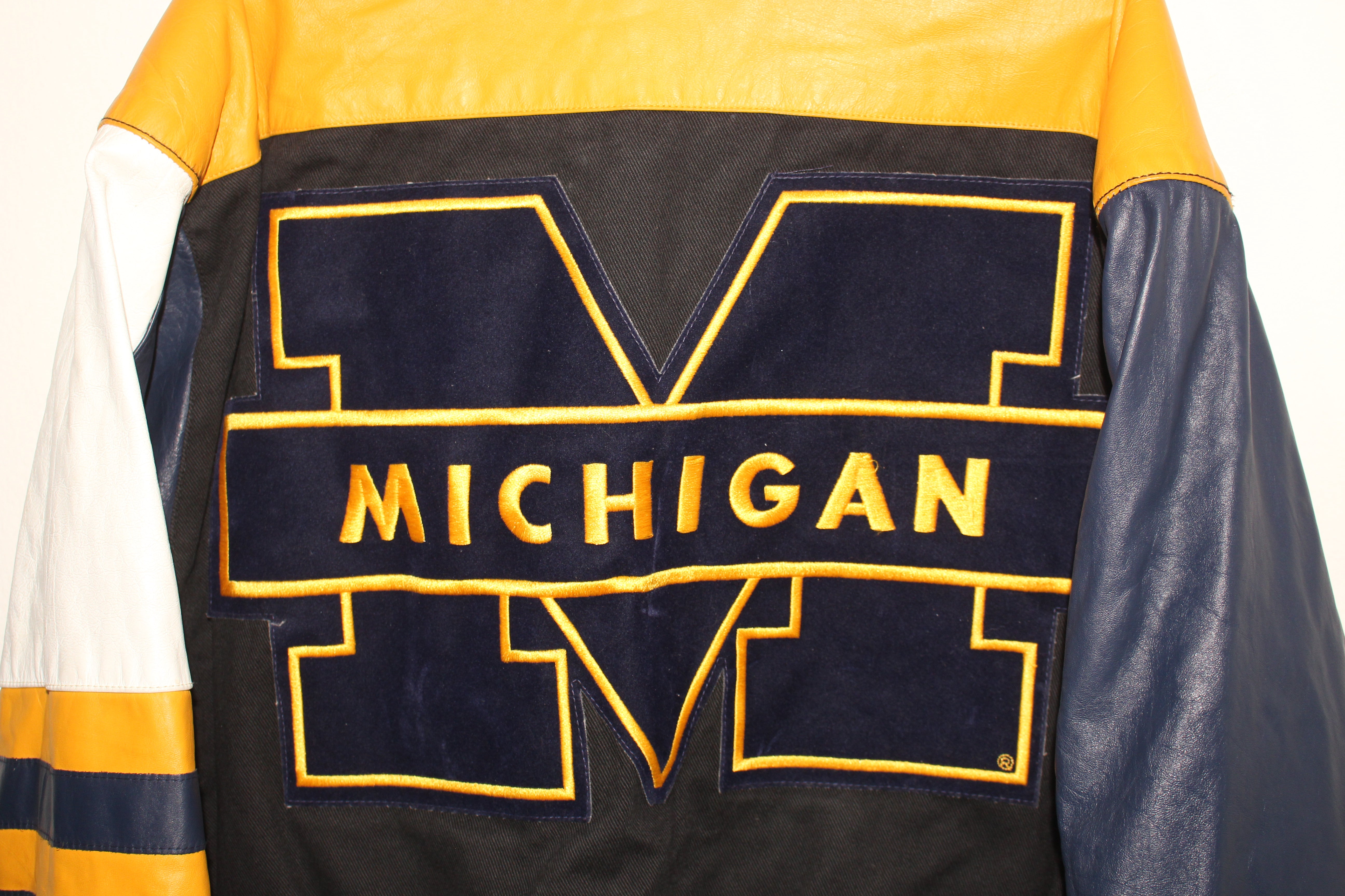 Rare University Of Michigan Wolverines Jeff Hamilton Leather