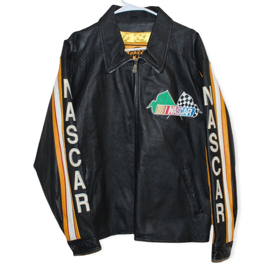 Rare NASCAR Leather Jacket (L)