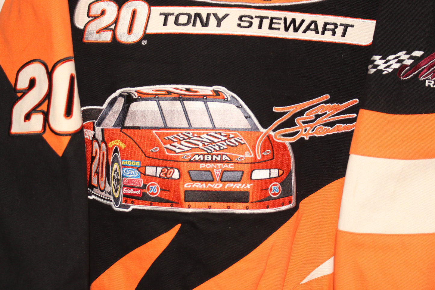 Rare 2002 Champion Tony Stewart #20 Home Depot Racing NASCAR Jacket (XL)