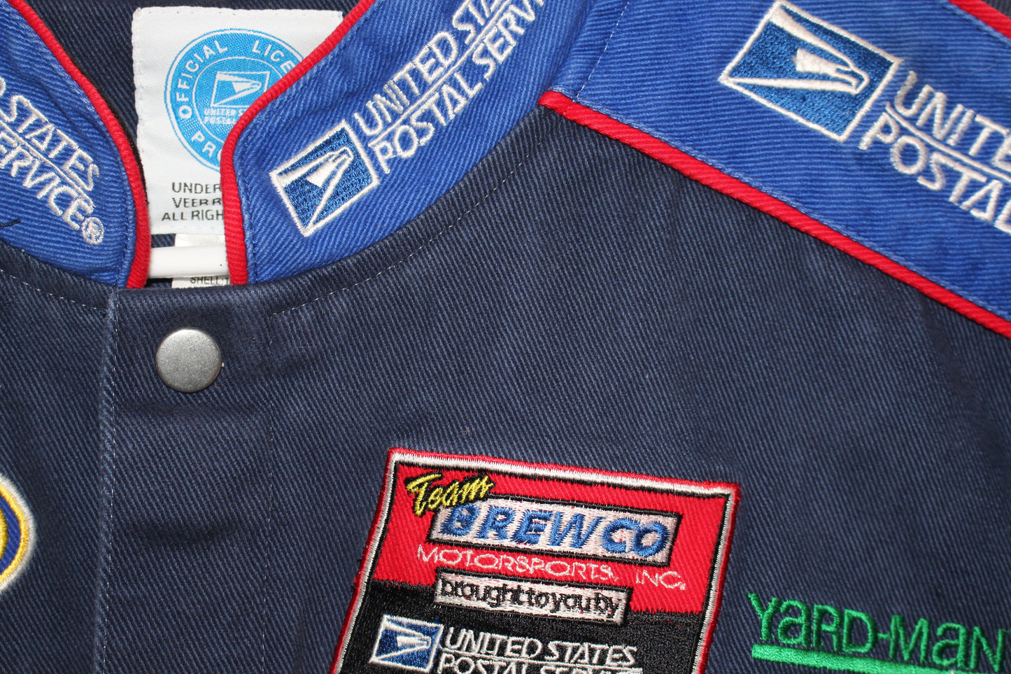 Rare USPS Postal Service NASCAR Retro Twill Jacket (L)