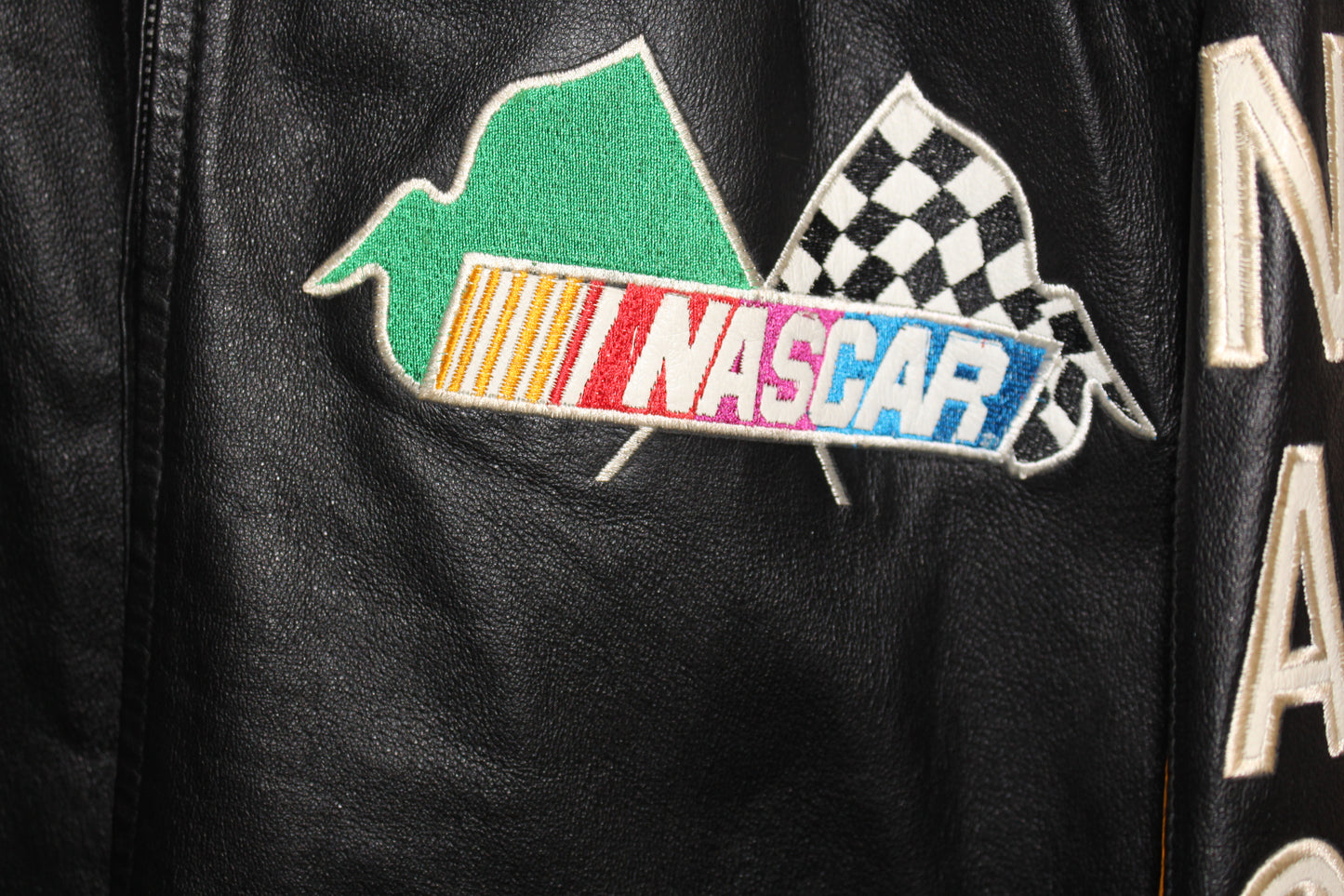 Rare NASCAR Leather Jacket (L)