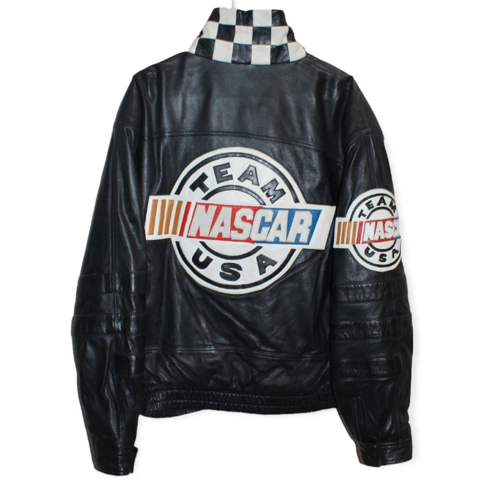Rare NASCAR Leather Jacket (M)