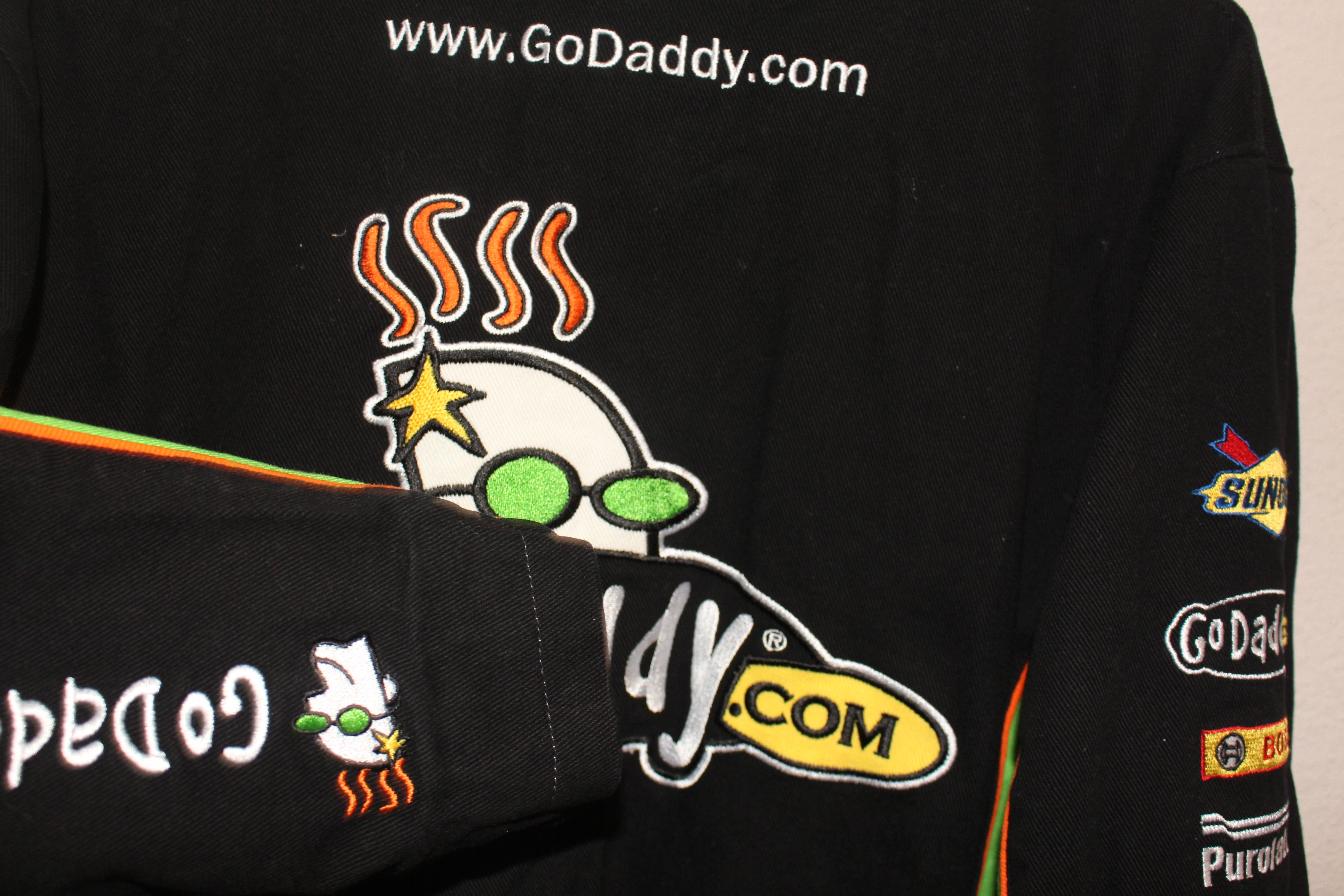 GoDaddy Racing NASCAR Danica Patrick 7 XXL Retro Windbreakers