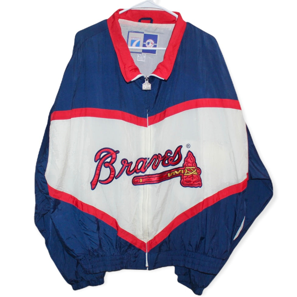 Vintage 90s Distressed Atlanta Braves Baseball Sweatshirt Braves