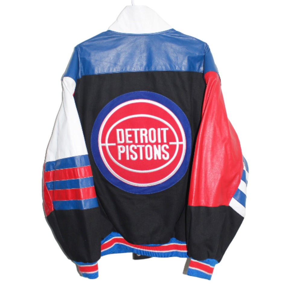 Rare Detroit Pistons Jeff Hamilton Leather Jacket (XL)