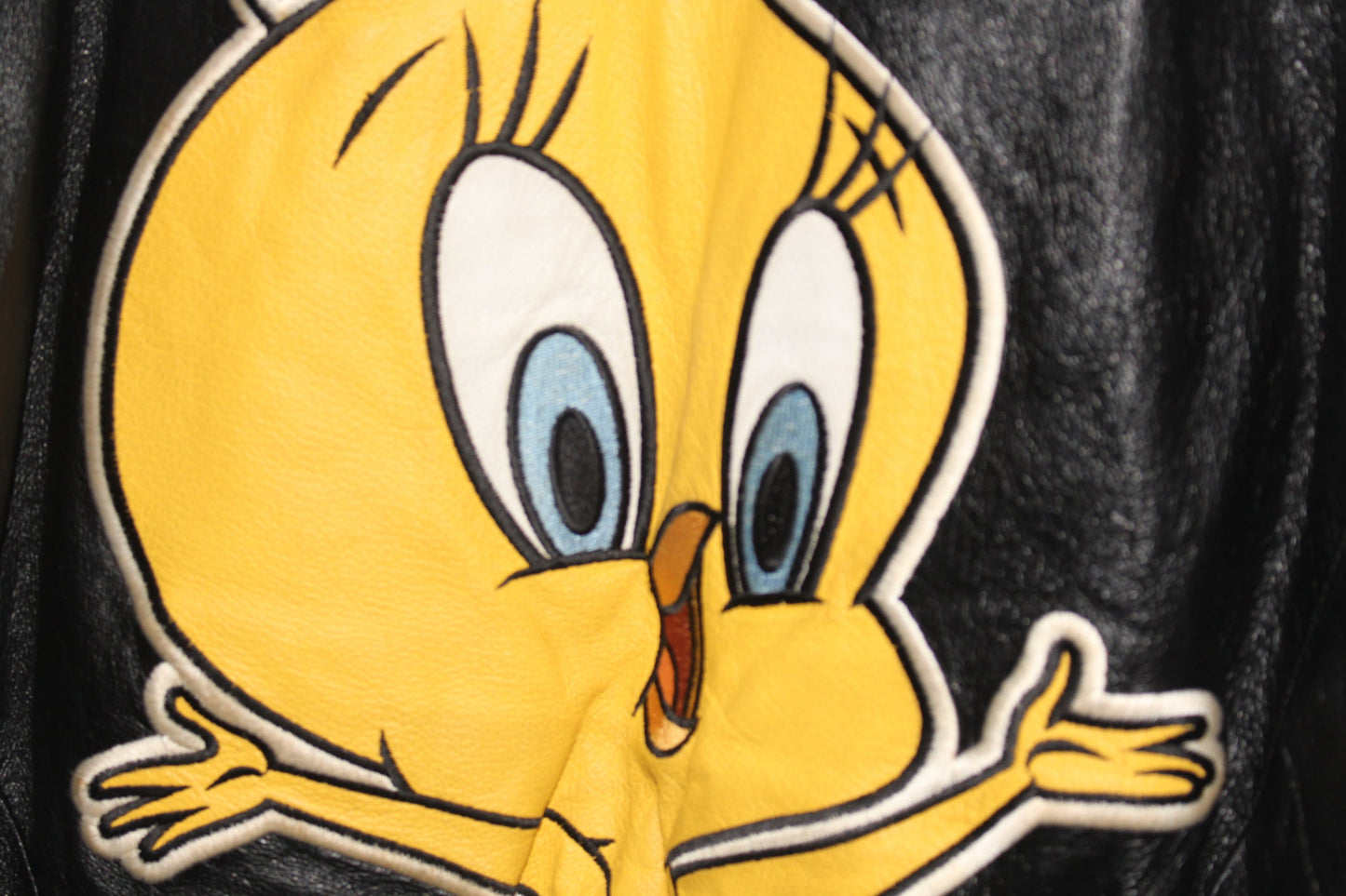 Rare Tweety Bird Looney Tunes Leather Jacket (S)