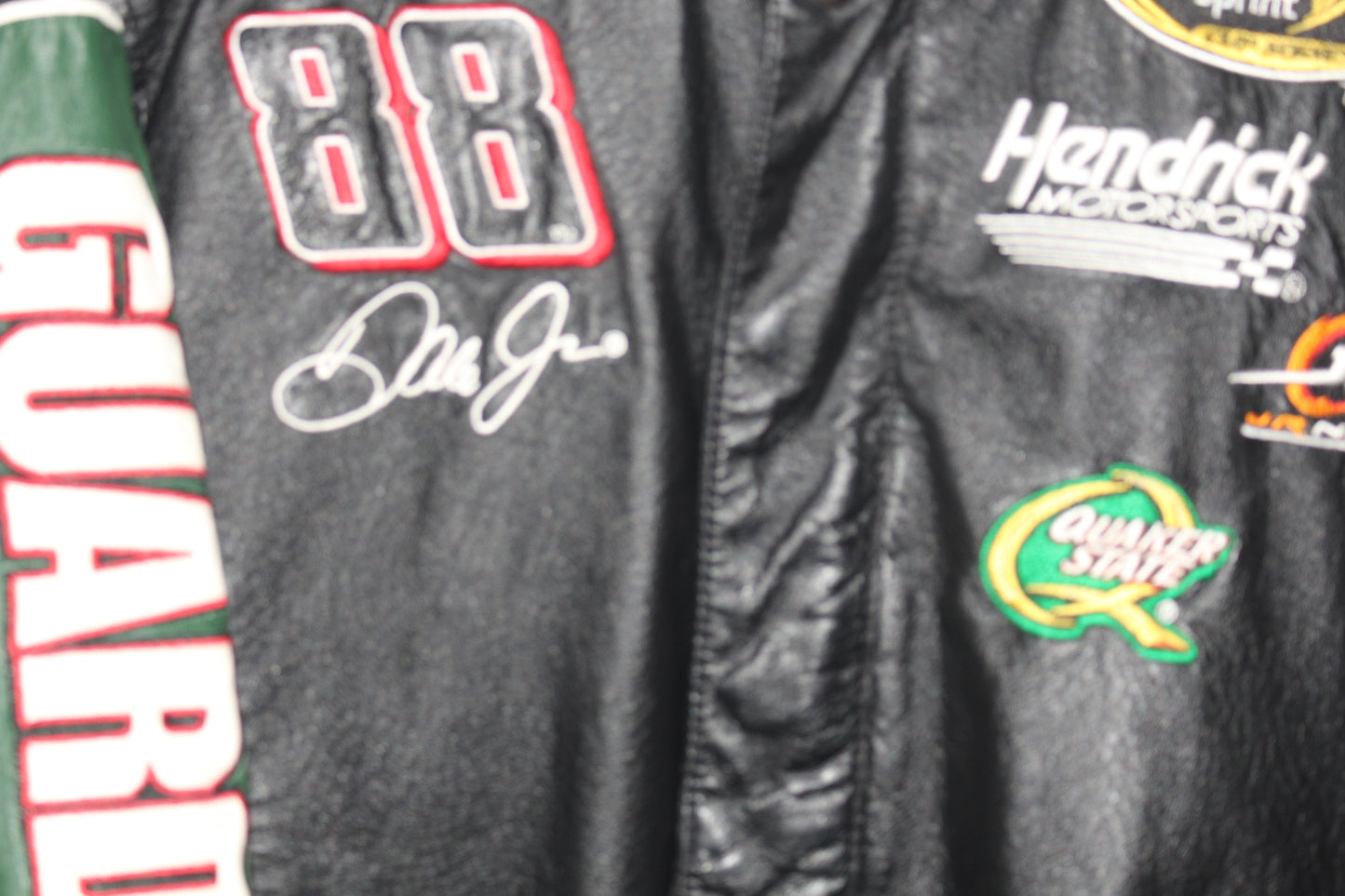 Rare Diet Mountains Dew Racing NASCAR Dale Earnhardt Jr #88 Leather Jacket (M)