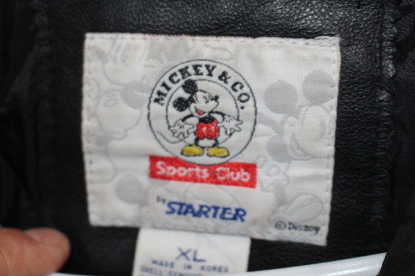Rare Mickey Mouse Starter Leather Jacket (XL)