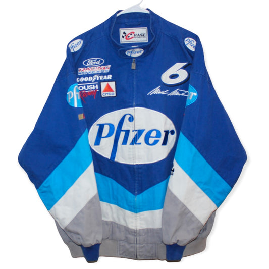 Rare Pfizer Racing NASCAR Mark Martin Chase Authentics Jacket (XL)