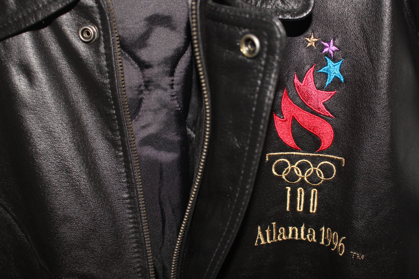 1996 Atlanta Olympic Games Starter Leather Jacket (XL)