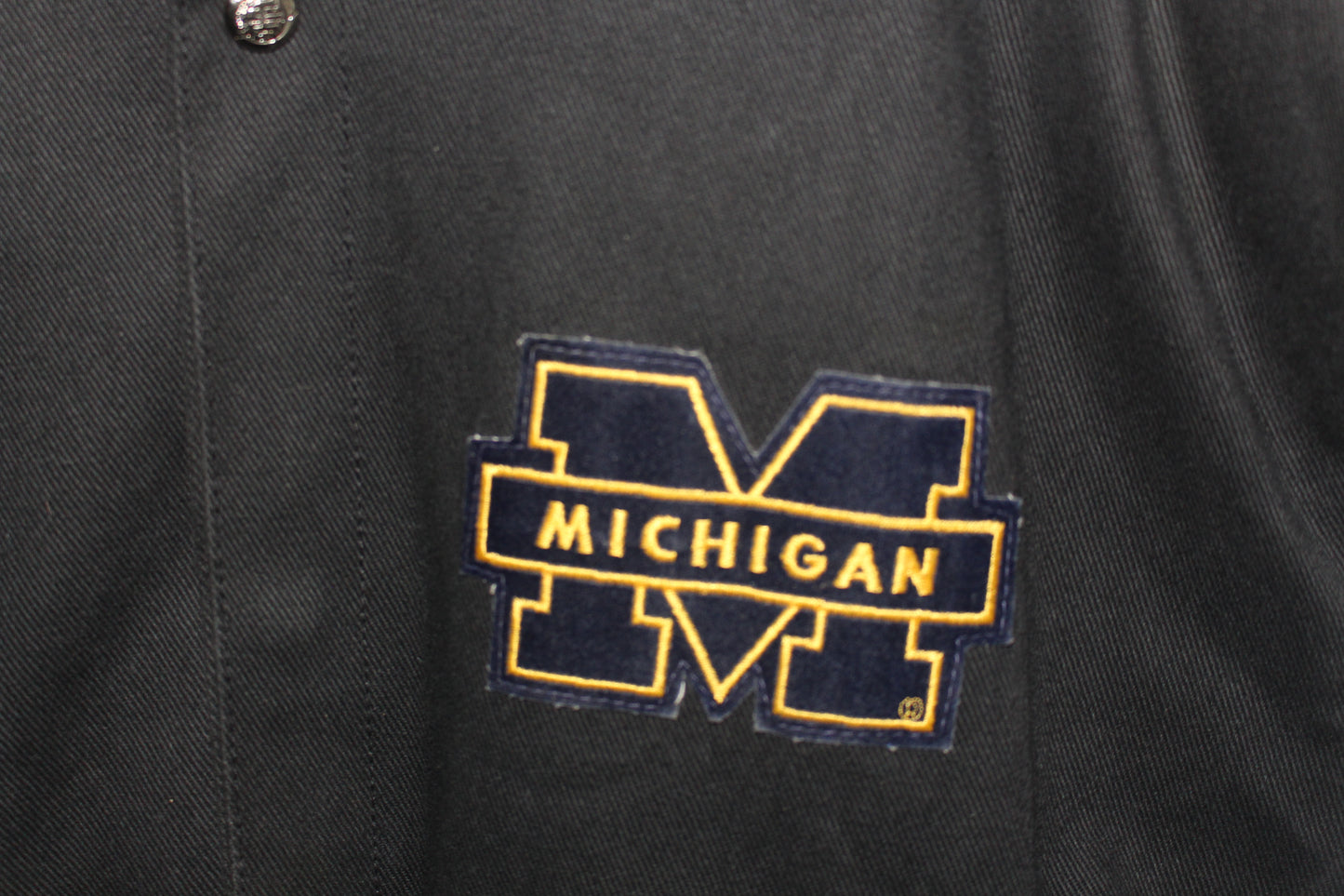 Rare University Of Michigan Wolverines Jeff Hamilton Leather Jacket (XL )