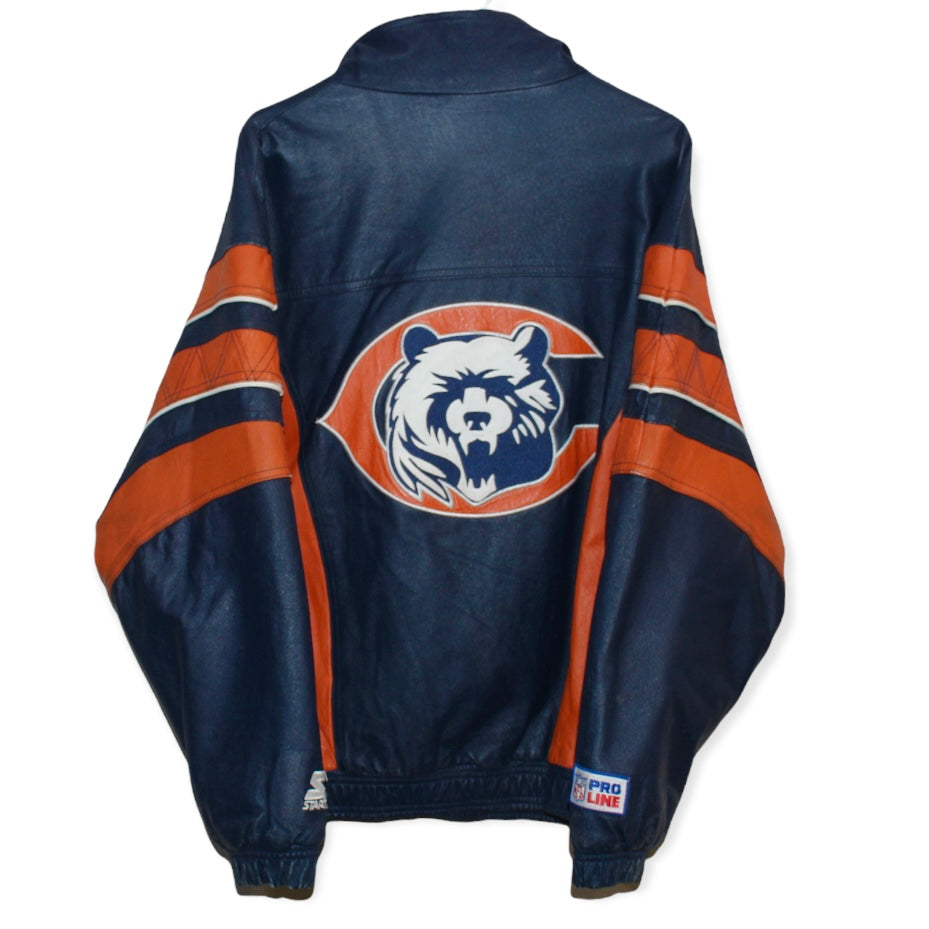 Rare Chicago Bears Pro Line Starter Leather Jacket (M)
