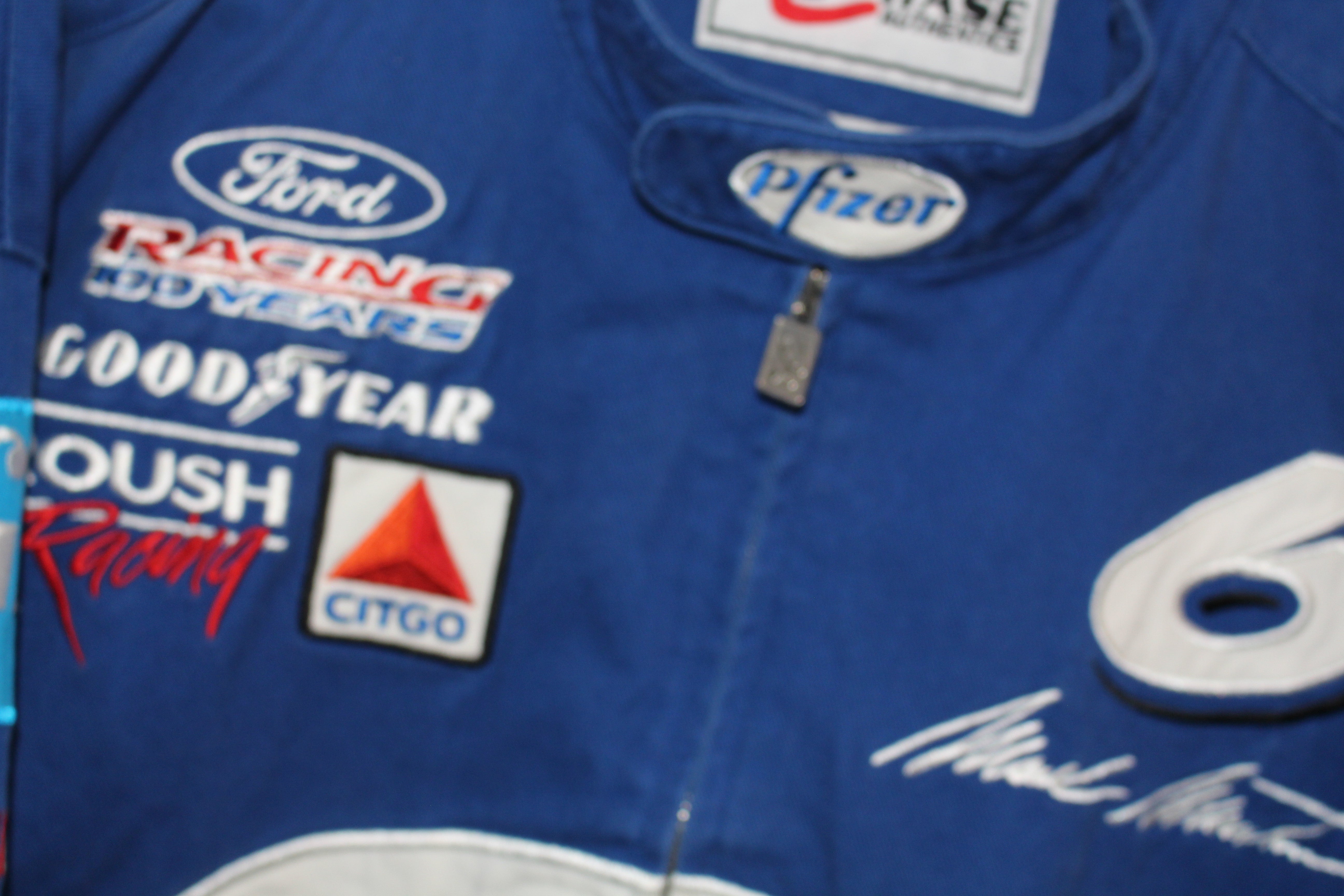 Rare Pfizer Racing NASCAR Mark Martin Chase Authentics Jacket (XL)