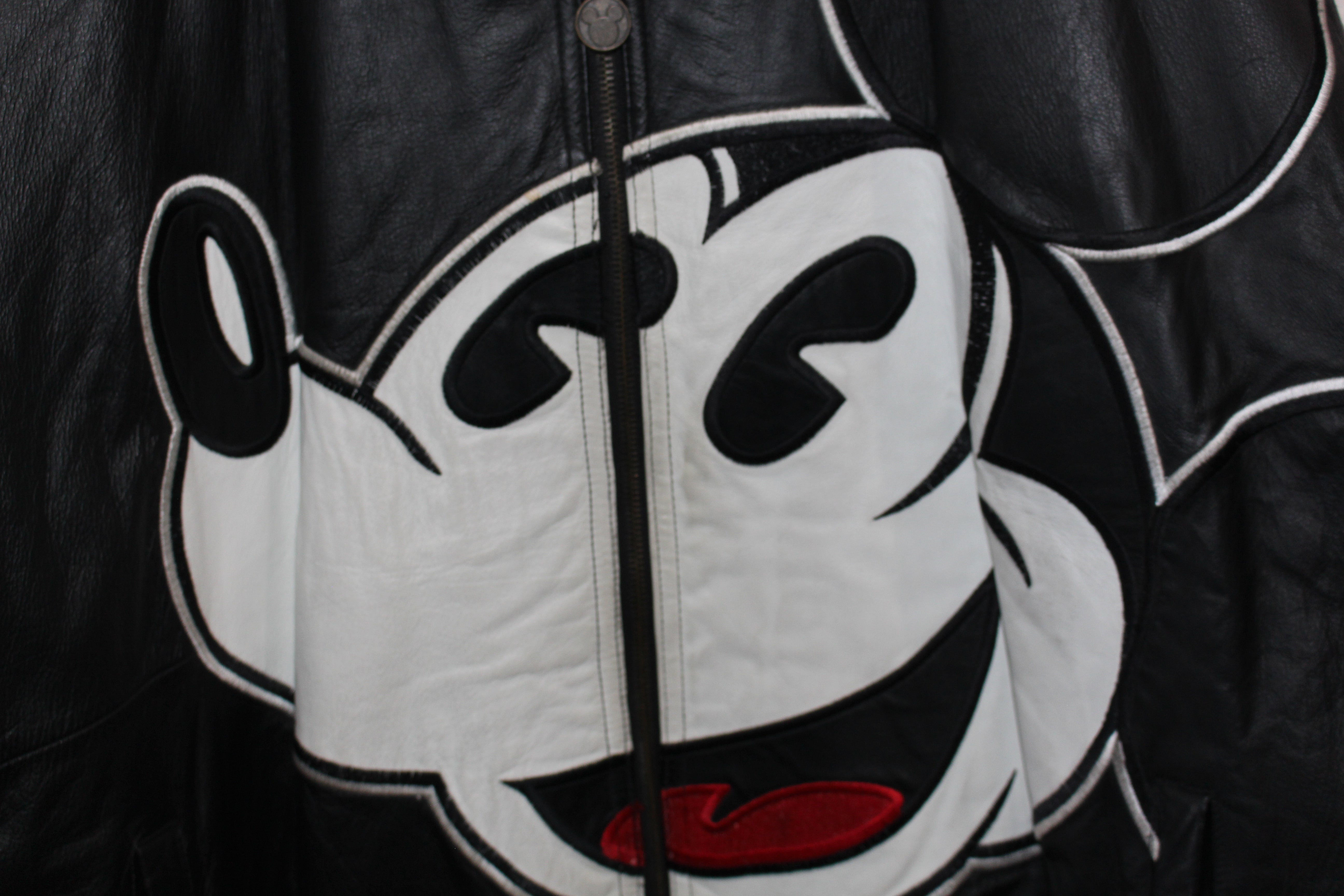 Rare Mickey Mouse Starter Leather Jacket (XL) – Retro Windbreakers