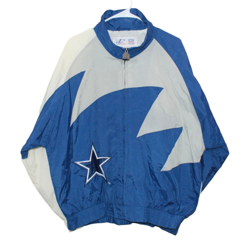 Dallas Cowboys Pro Line Logo Athletic Sharktooth Puffer (L